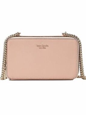 KATE SPADE NY Double Chain Leather Crossbody Bag